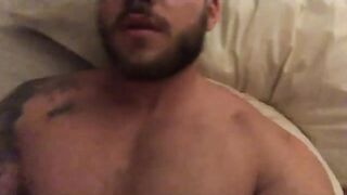 Beautiful tattooed stud stroking his long dick cam video