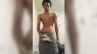 Slim body and big black cock