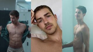 Leaked video of Manu Rios jerking in a plane bathroom  Gay porn videos