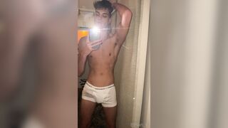 It had been too long since I drenched that poor mirror with my cum  Ethan_pr  Gay porn videos