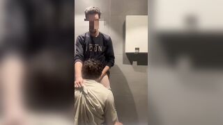 A blowjob in a public bathroom  with Twunkieray  Gay porn videos