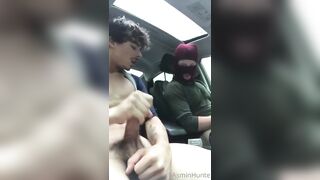 AsminHunte  anonymous head in the car  Gay porn videos