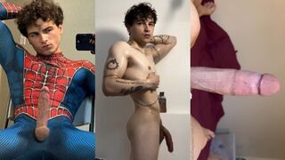 Jordan Johnson (heyjoho2020, heyjohnson1999) shows off his cock  a compilation  Gay porn videos