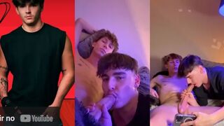 F1ywhiteguy  a blowjob on the bed  Gay porn videos