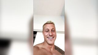 Nathan Webb shows us his ass from above  Gay porn videos