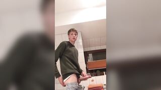 Big dick twink jerks off in the bathroom  Jaden_big  Gay porn videos