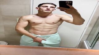 Kitoshelby00 and mate jerk in the bathroom  Gay porn videos
