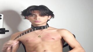 Derekpalacioss strips out of his leather and jerks off  Gay porn videos