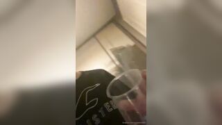 Gaytwink0001 cums into a cup and drinks it  Gay porn videos
