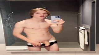 Aleksandrramm jerks off in the bathroom  Gay porn videos