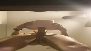D_lust fucks his toy above you before dropping his load on you  Gay porn videos