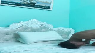 Girthyg shows off his body on the bed  Gay porn videos