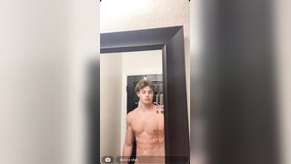 Young blonde stud shows off and jerks his cock  a compilation  Gay porn videos